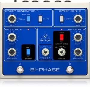 Behringer DUAL-PHASE Dual Phase Shifter 12 Opto-Couplers Effects Pedal